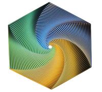 Fractal Fidget Hexagon, 3d Printed Hexagon Fidget Toy, Geometric Fidget Coasters, Cube Fidget Toy, Perfect For Stress And Anxiety Fidget Toy, Mindful Meditation Too. (A)
