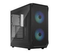 Fractal Focus 2 RGB, Black, Mid Tower Chassis w/ Tempered Glass Window, 2x 140mm