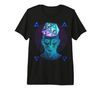 Fractal Mind Geometry Visionary Sierpinski Sacred Math Premium T-Shirt