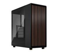 Fractal North Charcoal Mid Tower Chassis, Light Tint Tempered Glass Side Panel,