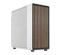 Fractal North XL Chalk White Mid Tower Chassis, Mesh Side Panel, 3x 140mm Fans,