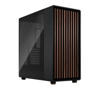 Fractal Design North XL Full Glass Mid Tower E-ATX Case - Black Walnut Front
