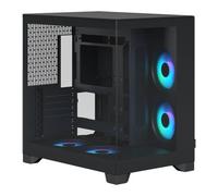 Fractal Pop 2 Vision RGB Chassis, Black, Dual Chamber, Mid Tower, 4 x 120mm RGB