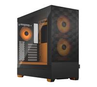 Fractal Pop Air RGB, Black/Orange, Mid Tower Chassis w/ TG Window, 3x 120mm RGB