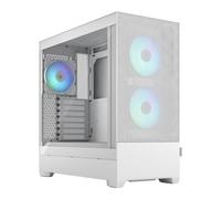 Fractal Pop Air RGB, White, Mid Tower Chassis w/ TG Window, 3x 120mm RGB Fans, U