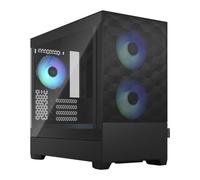 Fractal Pop Mini Air RGB, Black, MicroATX Chassis w/ TG Window, 3x 120mm RGB Fan