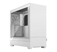 Fractal Pop Silent TG, White, Mid Tower Chassis w/ TG Window, 3x 120mm Fans, USB