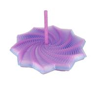 Fractal Sensory Fidget Star, 3D Printed Expanded Fractal Fidget Star with Handle, Hexagonal Decompression Sensory Rotating Spiral for Kids Adults Stress Relief Color D