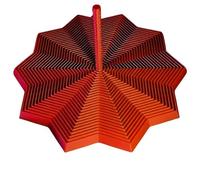 Fractal Sensory Fidget Star - 3D Printed Expanded Fractal Fidget Star with Handle,Stress Relief Hexagon Geometric Sensory Toy for Autism Anxiety for Adults (Red, 12cm)