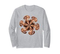 Fractal Spiral Geometry Optical Illusion Long Sleeve T-Shirt