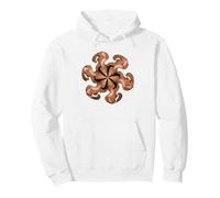 Fractal Spiral Geometry Optical Illusion Pullover Hoodie