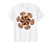 Fractal Spiral Geometry Optical Illusion T-Shirt
