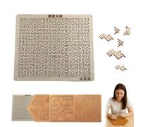 Fractal Tray Puzzle, 2026 New Hilbert Curve Fractal Tray Puzzle, Unique Irregular Creative Impossible Difficult Fractals Puzzles for Adults, Reverse Thinking Challenging Irregular Jigsaw (#A)