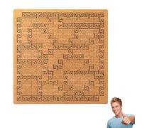 Fractal Tray Puzzle, 2026 New Mind Bending Wooden Jigsaw Puzzle, Hard Difficult Reverse Thinking Challenge, Unique Irregular Creative Labyrinth with Frame (Cloud)