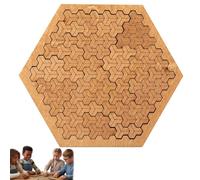 Fractal Tray Puzzle,Fractal Puzzle,Mind Bending Wooden Jigsaw Puzzles,Reverse Thinking Challenging No Image,Challenging Reverse Thinking Game for Brain Training & Stress Relief (B)