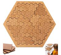 Fractal Tray Puzzle - Fractal Tray Puzzle Hilbert Curve, Impossible Difficult Challenging Space-Filling Curve Design, Reverse Thinking Brain Teaser Gift for Logic, Focus Stress Relief (D)