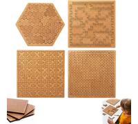 Fractal Tray Puzzle - Fractal Tray Puzzle Hilbert Curve, Impossible Difficult Challenging Space-Filling Curve Design, Reverse Thinking Brain Teaser Gift for Logic, Focus Stress Relief (4Pcs)