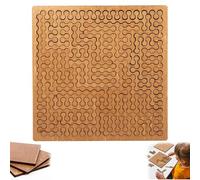 Fractal Tray Puzzle - Fractal Tray Puzzle Hilbert Curve, Impossible Difficult Challenging Space-Filling Curve Design, Reverse Thinking Brain Teaser Gift for Logic, Focus Stress Relief (A)