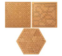 Fractal Tray Puzzle, Hard Difficult Wooden Jigsaw Puzzles for Adults, Portable Unique Irregular Creative Labyrinth Puzzles, Impossible Reverse Thinking Challenging, No Image Puzzle(B+c+d)