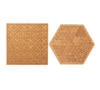 Fractal Tray Puzzle, Hard Difficult Wooden Jigsaw Puzzles for Adults, Portable Unique Irregular Creative Labyrinth Puzzles, Impossible Reverse Thinking Challenging, No Image Puzzle(B+D)