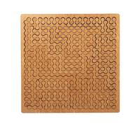 Fractal Tray Puzzle, Hard Difficult Wooden Jigsaw Puzzles for Adults, Portable Unique Irregular Creative Labyrinth Puzzles, Impossible Reverse Thinking Challenging, No Image Puzzle(STYLE A)