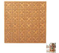 Fractal Tray Puzzle, Mind Bending Wooden Jigsaw Puzzle, Hard Difficult Fractal Puzzle, Unique Irregular Shape Design Portable Hilbert Curve Puzzle Gifts for Friends Family Party