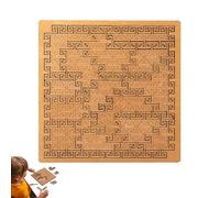 Fractal Tray Puzzle, Wooden Fractal Tray Puzzles, Portable Impossible Reverse Thinking Challenging Puzzle, Reverse Thinking Challenging Irregular for Puzzles Enthusiasts (D#)