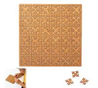 Fractal Tray Puzzle, Wooden Jigsaw Puzzles for Adults, Mind Bending, Unique Irregular Shape Design, Portable Jigsaws with Frame, Impossible Puzzle for Friends Family Party