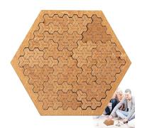 Fractal Tray Puzzles, 2026 New Hard Irregular Wooden Jigsaw Fractal Puzzle Challenge, Creative Hard Difficult Portable Mind Bending Wooden Jigsaw Puzzle, Challenging No-Image Puzzles for Family Party