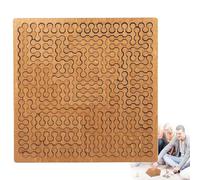 Fractal Tray Puzzles, 2026 New Hard Irregular Wooden Jigsaw Fractal Puzzle Challenge, Creative Hard Difficult Portable Mind Bending Wooden Jigsaw Puzzle, Challenging No-Image Puzzles for Family Party