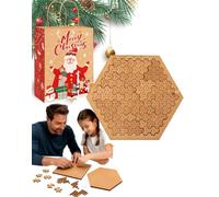 Fractal Tray Puzzles, 2026 Upgrade Wooden Hilbert Curve Jigsaw Challenge Reverse Thinking Puzzles, Hard Irregular Wooden Jigsaw with Relieve Stress Great Connect with Family Age (A*1)