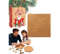 Fractal Tray Puzzles, 2026 Upgrade Wooden Hilbert Curve Jigsaw Challenge Reverse Thinking Puzzles, Hard Irregular Wooden Jigsaw with Relieve Stress Great Connect with Family Age (B*1)