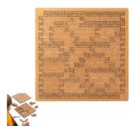 Fractal Tray Puzzles, 3D Laser-Cut Irregular Geometric Brain Teaser Jigsaw, Challenging Mind-Bending Labyrinth Puzzle with Frame, Unique Gift for Puzzle Lovers & Thinkers(#C)