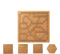 Fractal Tray Puzzles for Adults - Mind Bending Wooden Jigsaw Puzzle with Frame, Unique Irregular Labyrinth Pattern, Advanced Reverse Thinking Brain Challenge Gift for Puzzle Lovers (03#)