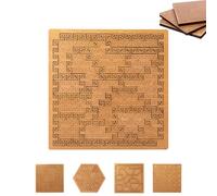 Fractal Tray Puzzles, Hard Difficult Wooden Jigsaw Puzzles for Adults, Educational wooden puzzle, Adults face a challenging reverse thinking test, featuring patterns (C,1 pcs)