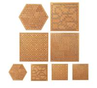 Fractal Tray Puzzles, Hard Difficult Wooden Jigsaw Puzzles for Adults, Irregular Creative Labyrinth Difficult, Brain Teasing, Reverse Thinking Challenging No Image Puzzle (ABCD)