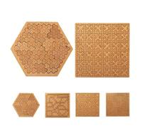 Fractal Tray Puzzles, Hard Difficult Wooden Jigsaw Puzzles for Adults, Irregular Creative Labyrinth Difficult, Brain Teasing, Reverse Thinking Challenging No Image Puzzle (AC)