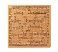 Fractal Tray Puzzles, Hard Difficult Wooden Jigsaw Puzzles for Adults, Irregular Shape Labyrinth Design, Reverse Thinking Challenging No Image Puzzle