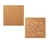 Fractal Tray Puzzles, Hard Difficult Wooden Jigsaw Puzzles for Adults, Portable Hard Difficult Irregular Impossible Reverse Thinking Challenging No Image Puzzle, for Brain Training Games(2pc-b)