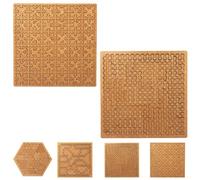 Fractal Tray Puzzles, Hard Difficult Wooden Jigsaw Puzzles for Adults, Portable Impossible Reverse Thinking Challenging No Image Puzzle(2pcs-a)