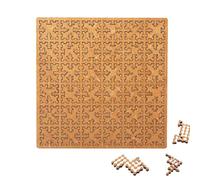 Fractal Tray Puzzles, Hard Difficult Wooden Jigsaw Puzzles for Adults, Unique Irregular Creative Labyrinth Impossible Difficult, Reverse Thinking Challenging No Image Puzzle(Hilbert Curve)