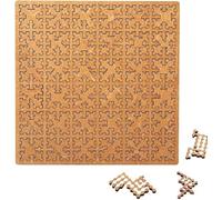 Fractal Tray Puzzles, Hard Difficult Wooden Jigsaw Puzzles for Adults,Unique Irregular Creative Labyrinth Impossible Difficult,Portable Reverse Thinking Challenging No Image jigsaw (Hilbert Curve)