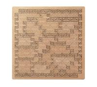 Fractal Tray Puzzles, Hard Difficult Wooden Jigsaw Puzzles, Wooden Tray Puzzle for Adults -Unique Irregular Shape No Image Challenge, Reverse Thinking Mind-Bending Puzzle (Lucky Cloud lines)