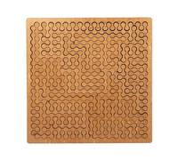 Fractal Tray Puzzles, Hard Irregular Wooden Jigsaw Fractal Puzzle Challenge, Difficult Challenging Impossible Puzzles, Reverse Thinking Challenging Irregular Jigsaw with Frame