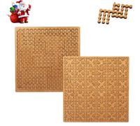 Fractal Tray Puzzles - Hard Irregular Wooden Jigsaw Fractal Puzzle Challenge for Adults, Creative Labyrinth Reverse Thinking Challenging No Image Puzzle Impossible Difficult (A+C)