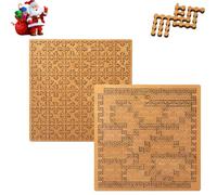 Fractal Tray Puzzles - Hard Irregular Wooden Jigsaw Fractal Puzzle Challenge for Adults, Creative Labyrinth Reverse Thinking Challenging No Image Puzzle Impossible Difficult (B+C)