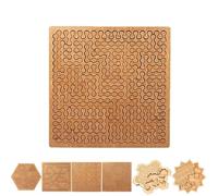 Fractal Tray Puzzles, Hilbert Curve Fractal Tray Puzzle, Hard Irregular No Image Fractals Puzzles for Adults, Reverse Thinking Challenging, Mind-Bending Brain Teaser, Family Party Gift (#A)