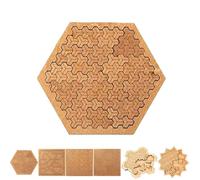 Fractal Tray Puzzles, Hilbert Curve Fractal Tray Puzzle, Hard Irregular No Image Fractals Puzzles for Adults, Reverse Thinking Challenging, Mind-Bending Brain Teaser, Family Party Gift (#D)