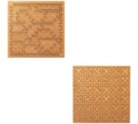 Fractal Tray Puzzles, Impossible Difficult Wooden Jigsaw Puzzles for Adults, Mind Bending Reverse Thinking Challenging No Image Puzzles, Unique Irregular-Shaped Wooden Puzzle (2 PCS B+C)