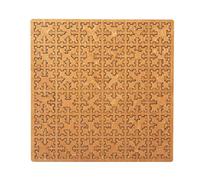 Fractal Tray Puzzles, Impossible Difficult Wooden Jigsaw Puzzles for Adults, Mind Bending Reverse Thinking Challenging No Image Puzzles, Unique Irregular-Shaped Wooden Puzzle (Square C)
